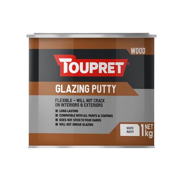 Toupret Glazing Putty White (Interior/Exterior) 1kg