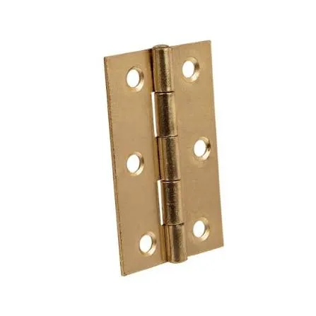 Sichern Light Butt Hinge 76mm - Pair (Electro Brass)