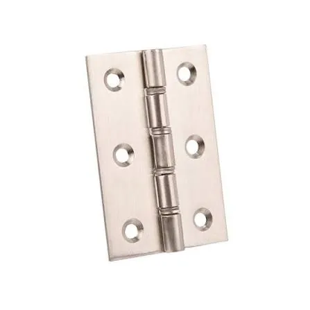 Sichern Plain Bearing Butt Hinge - Pair CE7 (Satin Chrome)