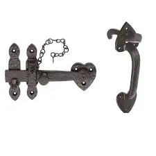 Sichern Black Antique Traditional Latch Furniture - Ludlow
