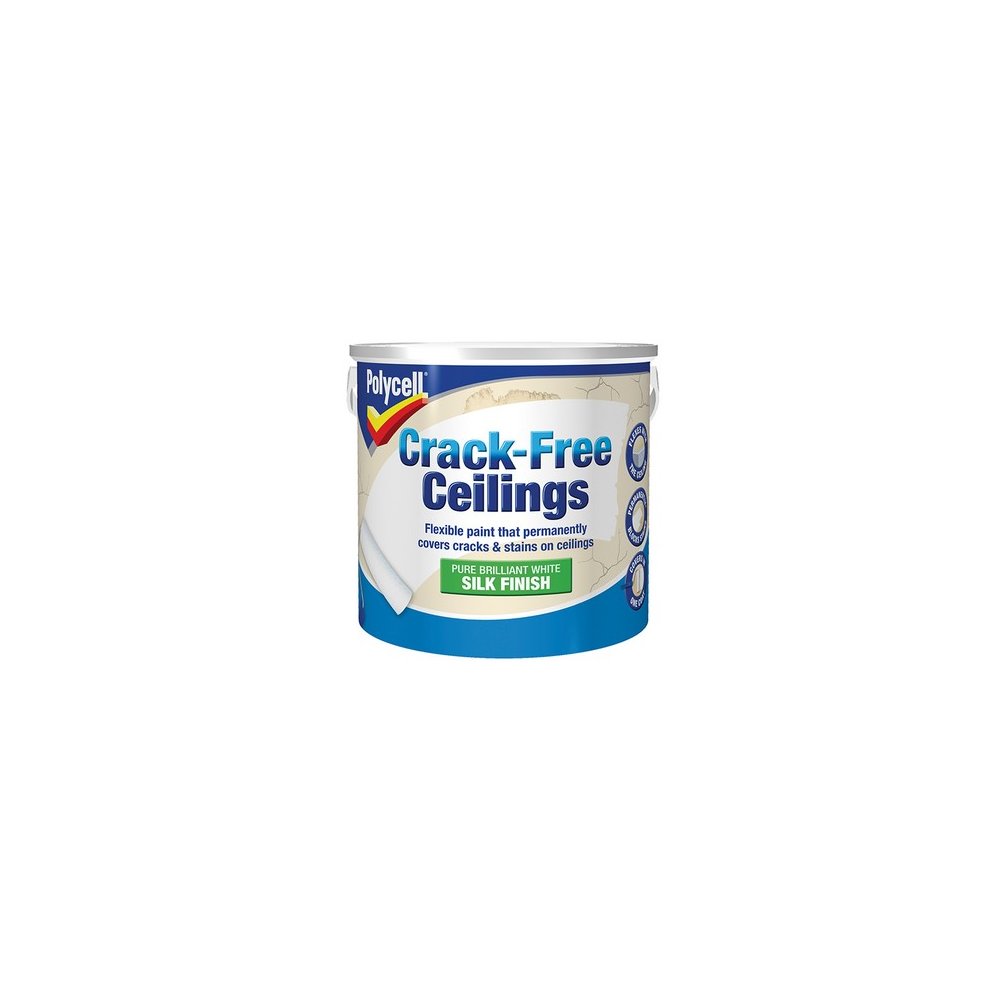 Polycell Crack Free Ceilings Smooth Silk 2.5L