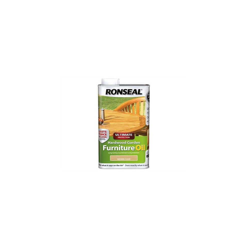 Ronseal Hardwood Furn Oil Natural Clear 1L