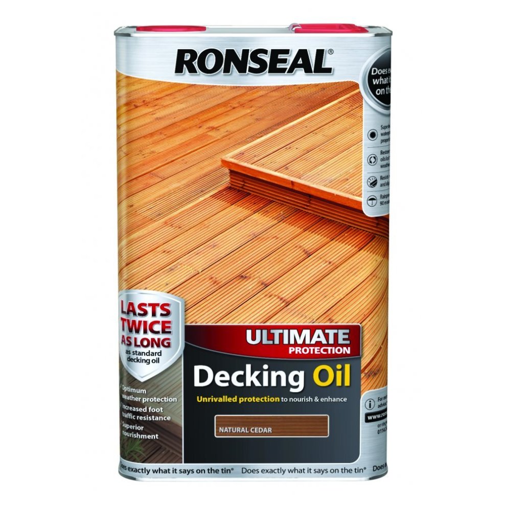 Ronseal Ultimate Decking Oil Natural Cedar 5L
