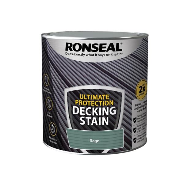 Ronseal Ultimate Protection Decking Stain Rich Teak 2.5L