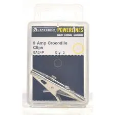 [EA24P] Centurion 5 Amp Crocodile Clips (Pack of 2)