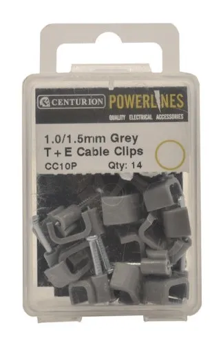 Centurion Grey Cable Clips 1.00/1.5mm