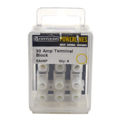 Centurion 30 Amp Terminal Block - 6 Way