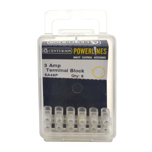 Centurion 3 Amp Terminal Block - 6 Way