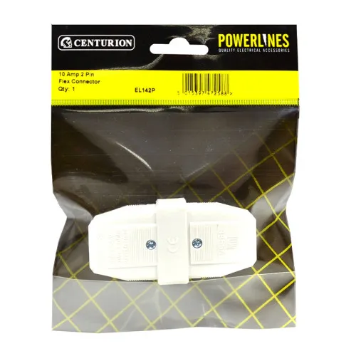 [EL142P] Centurion 10 Amp 2 Pin Male/Female Flex Connector
