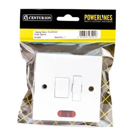 Centurion 13 Amp Switched Fused Spur With Neon