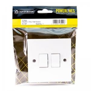 [EL13P] Centurion 10 Amp Double 2 Way Wall Switch