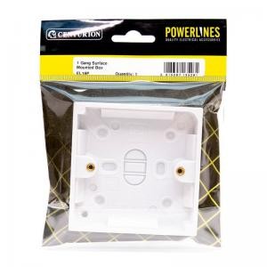 [EL16P] Centurion 1 Gang 18mm Deep Surface Mounted Box