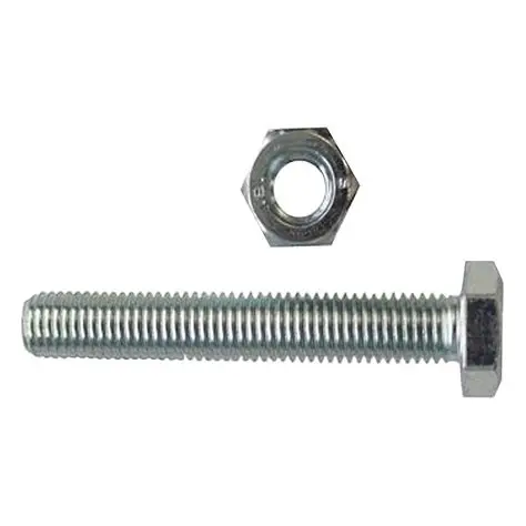 [UB3330] Unifix Grade 8.8 Hex Set DIN933/Form A Washers DIN125A/Class 8 Full Nuts DIN934 BZP - M10 x 40 (Bag of 6)