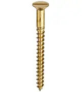 Unifix Brass Woodscrews Slotted Countersunk Head - 4g x 3/4" (3.0 x 20mm - Bag of 25)