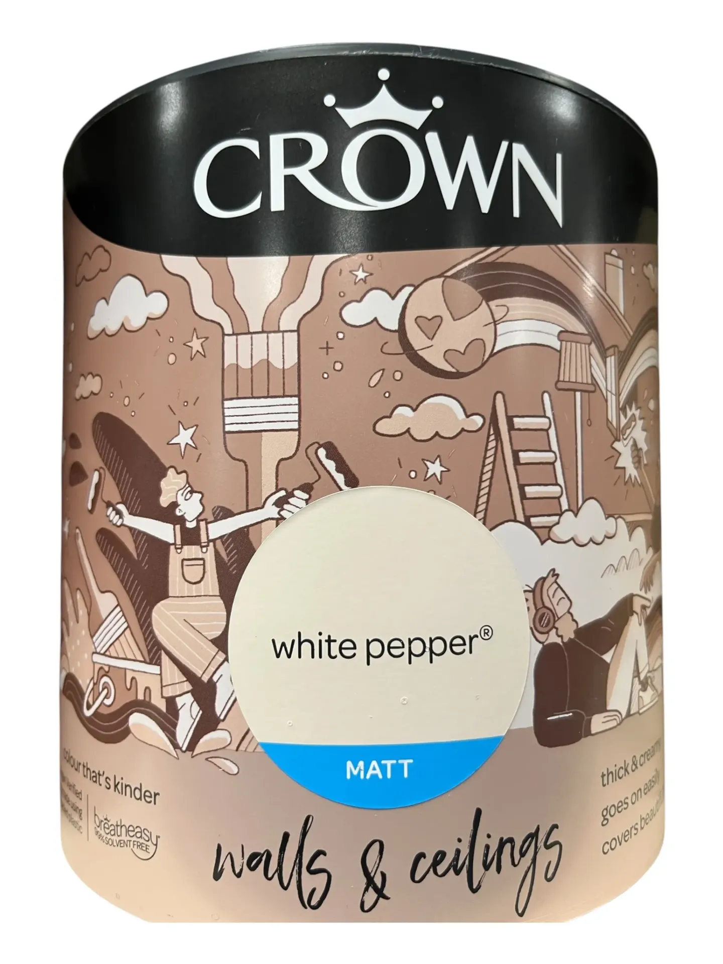 Crown Matt Emulsion White Pepper 2.5L
