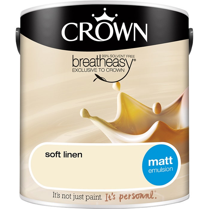 Crown Matt Emulsion Soft Linen 2.5L
