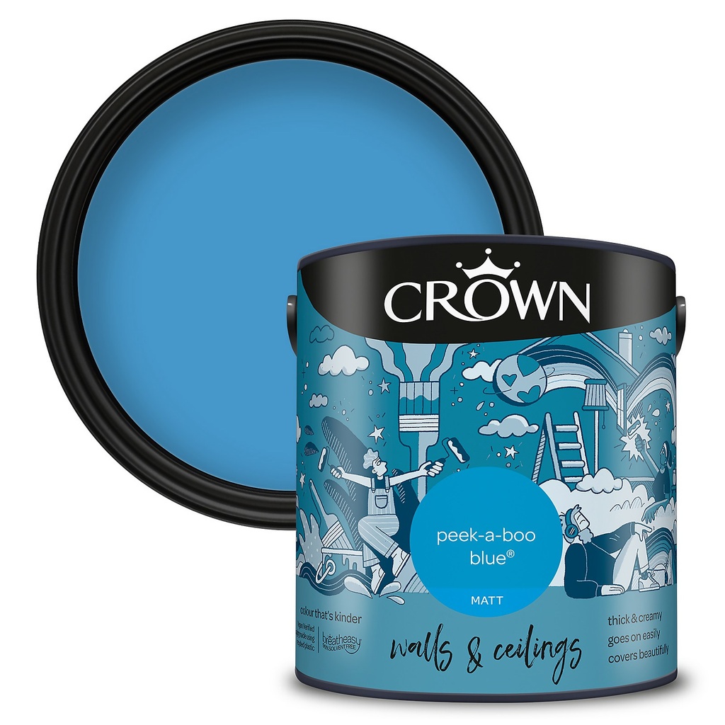Crown Matt Emulsion Peekaboo Blue 2.5L