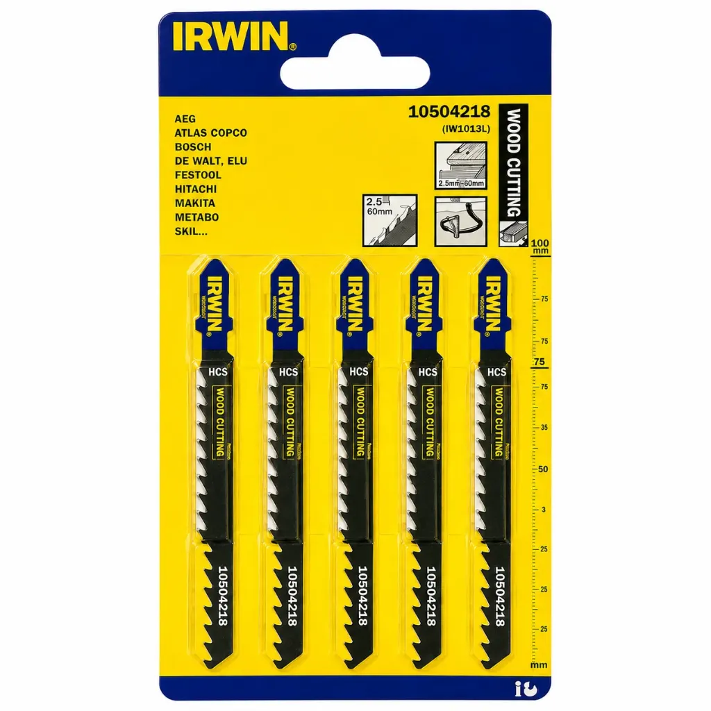 [IRW10504218] Irwin Wood Jigsaw Blades T144D (5 Pack)