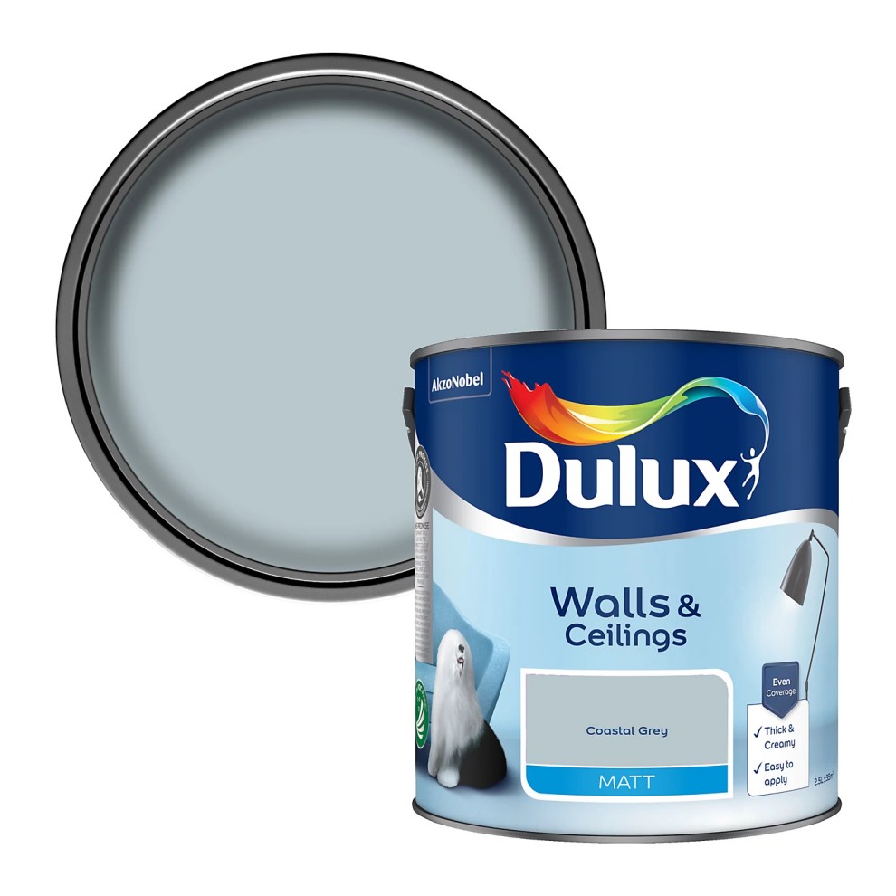 Dulux Retail Vinyl Matt Coastal Grey 2.5L