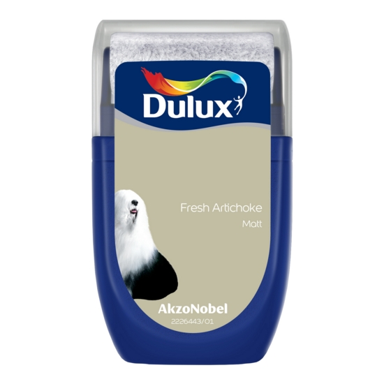 [102936] Dulux Walls and Ceilings Matt Paint Fresh Artichoke 30ml Sample