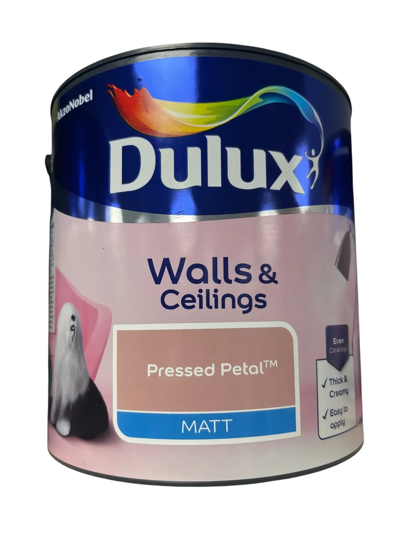 [102907] Dulux Retail Vinyl Matt Pressed Petal 2.5L