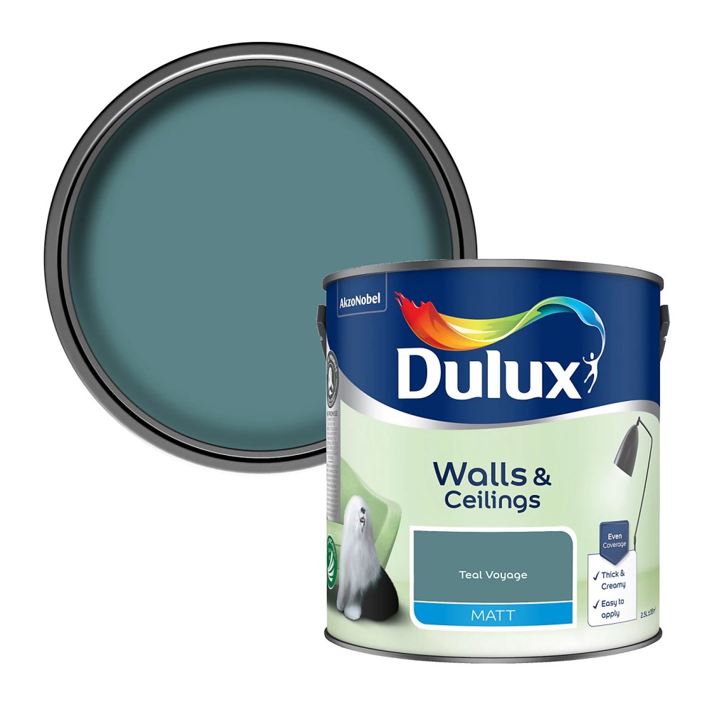 [102909] Dulux Retail Vinyl Matt Teal Voyage 2.5L