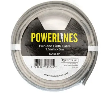 [EL158-5P] Centurion Twin and Earth Cable - 1.5mm x 5m
