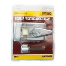 Centurion 40mm Double Locking Night Latch (Silver Finish) DS