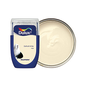 [5267822] Dulux Walls and Ceilings Matt Paint Daffodil White 30ml Sample