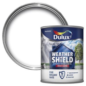 Dulux Retail Weathershield Gloss Pure Brilliant White 750ml