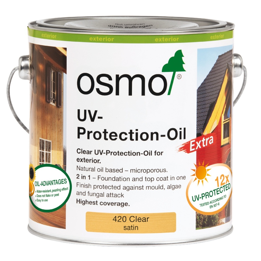 [33915] Osmo UV Protection Oil Extra 420 Satin Clear 2.5L