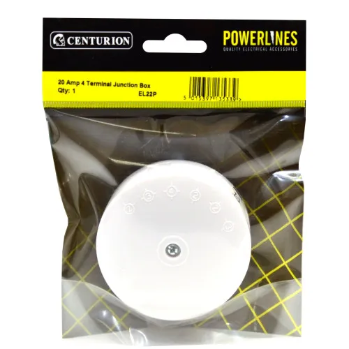 [EL22P] Centurion 20 Amp 4 Way Terminal Junction Box