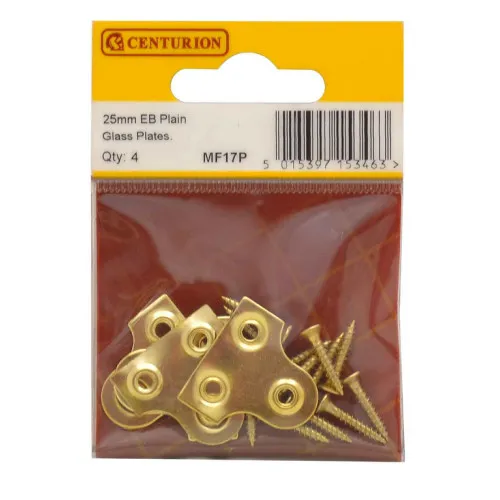 Centurion 25mm EB Plain Glass Plate (Pack of 4)