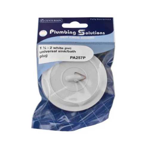 Centurion 1 1/2 - 2 White PVC Universal Sink/Bath Plug