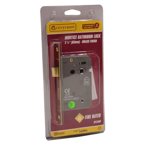 Centurion 63mm (2 1/2”) Eb Mortice Bathroom Lock