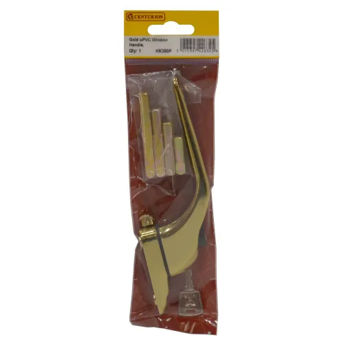 Centurion Universal Inline Espag Window Handle, Polished Gold