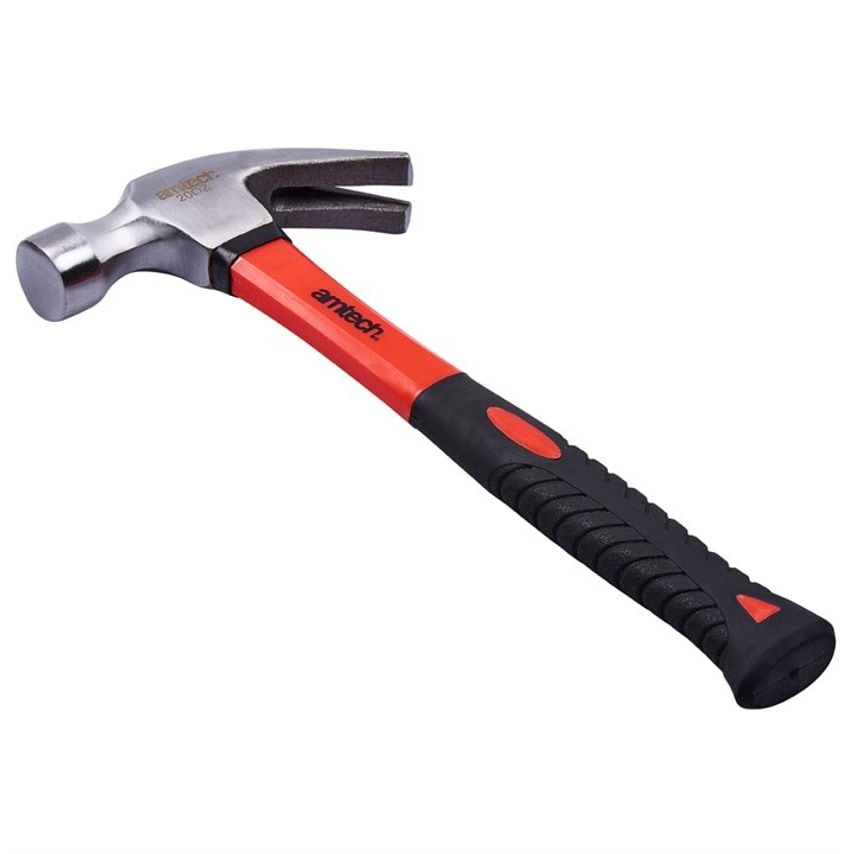 Amtech 20oz (560g) Claw Hammer with Fibreglass Shaft