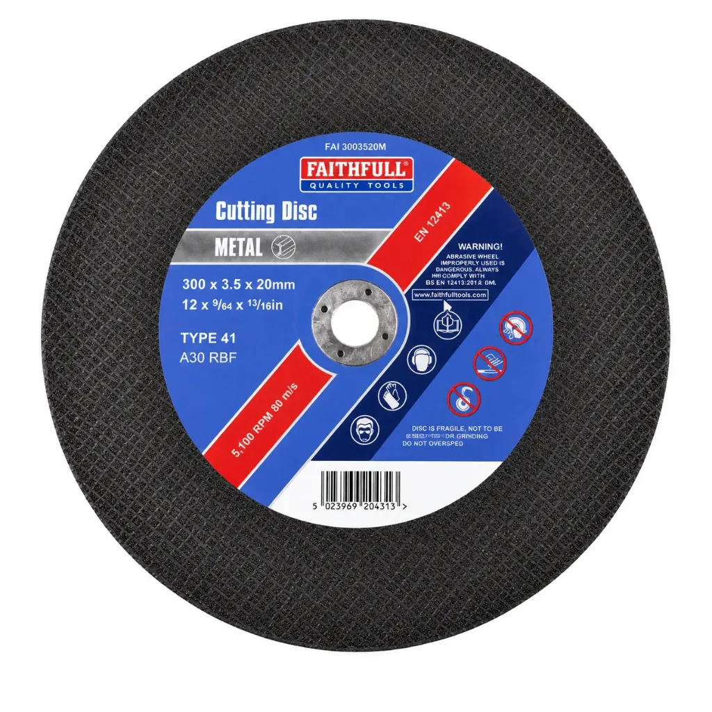 Faithfull Metal Cut Off Disc 300 x 3.5 x 20mm
