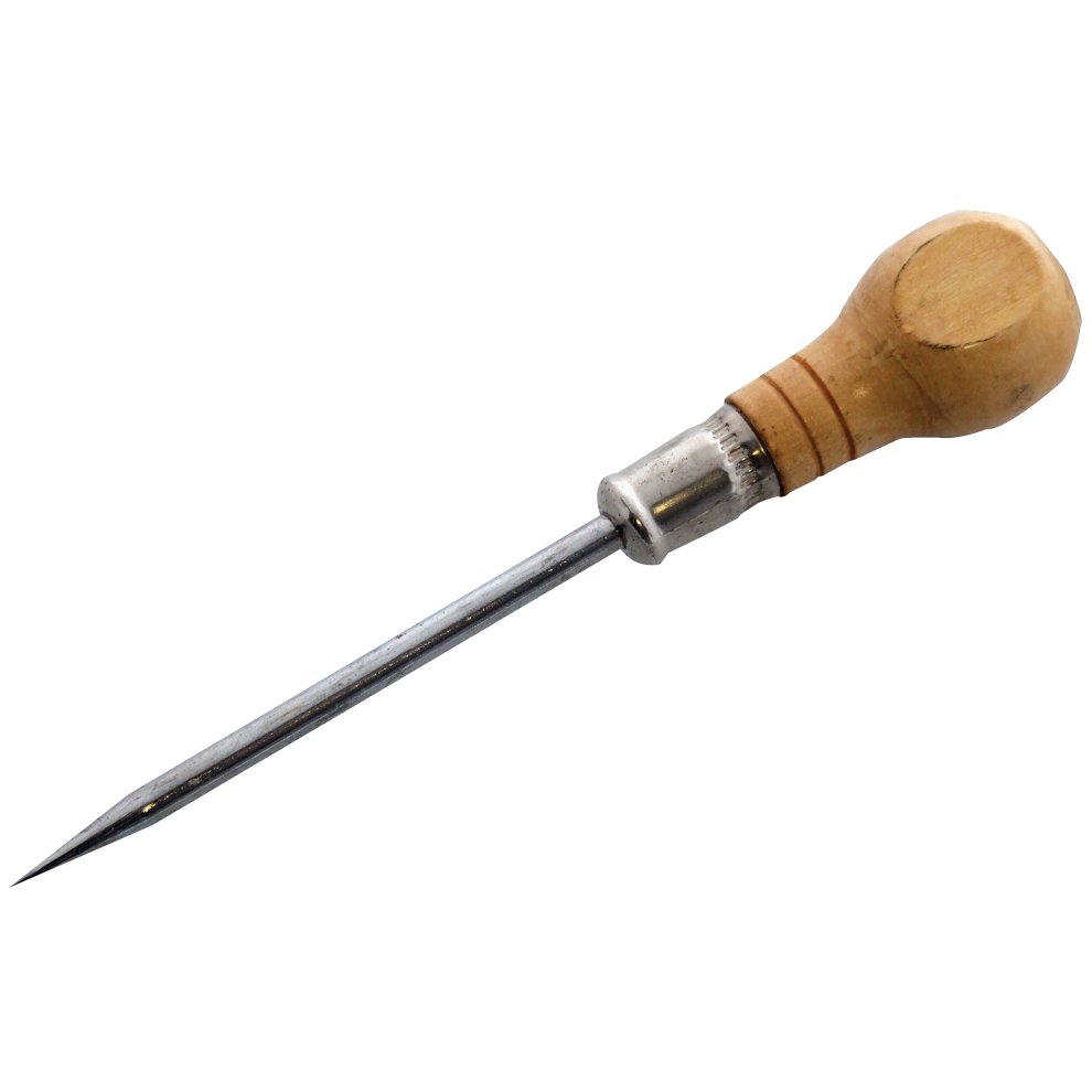 Amtech 100mm (4") Bradawl with Wooden Handle