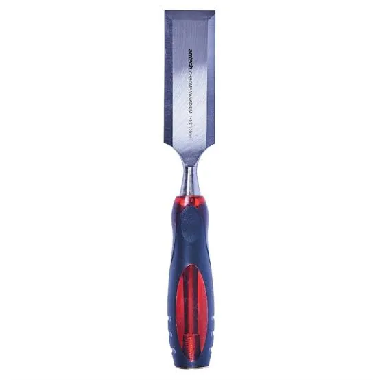[E0550] Amtech 38mm (1.5") Bevel Edge Wood Chisel with Soft Grip