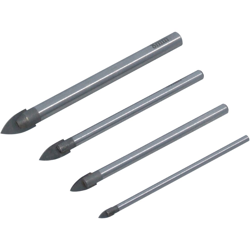 [F0970] Amtech 4 Piece Glass & Mirror Drill Bit Set