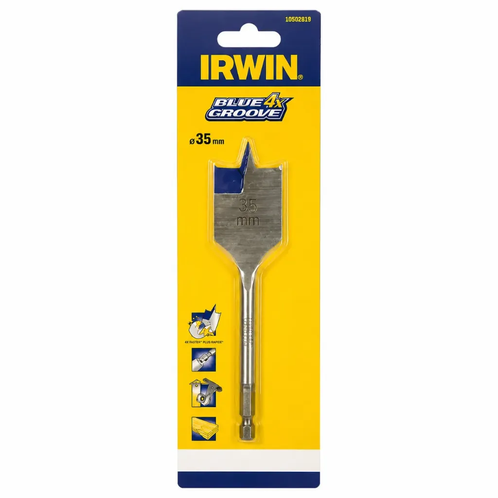[IRW10502821] Irwin Blue Groove 4X Flat Bit 35 x 152mm