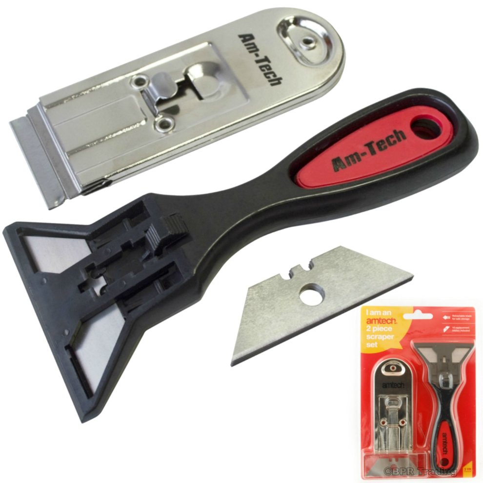 [G0961] Amtech 2 Piece Scrapper Set
