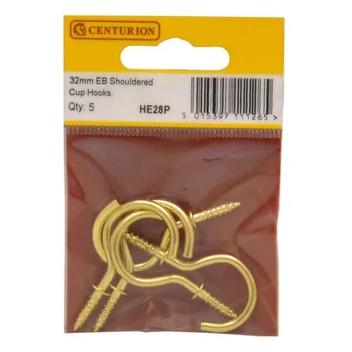 Centurion 32mm EB Shouldered Cup Hooks (Qty 5)