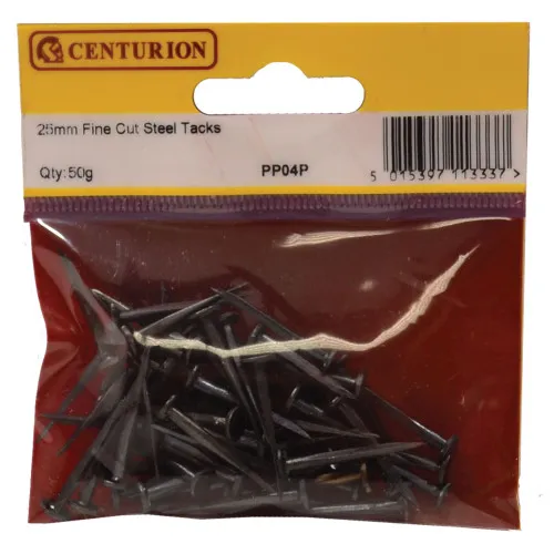 25mm Fine Cut Steel Tacks (50g)