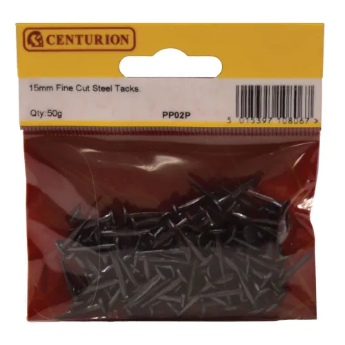 Centurion 15mm Fine Cut Steel Tacks  (50g)