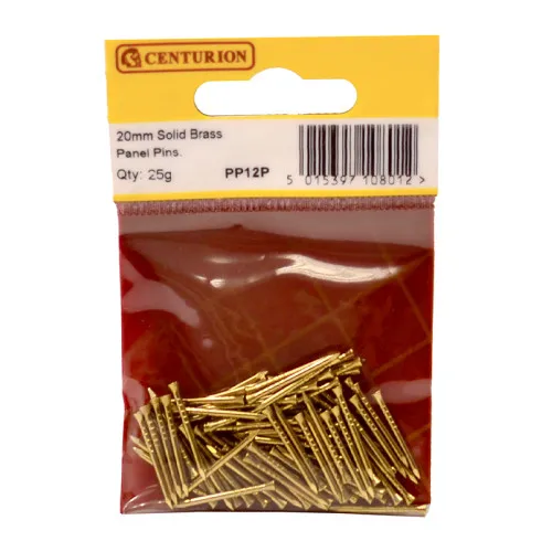 Centurion 20mm Solid Brass Panel Pins (25g)