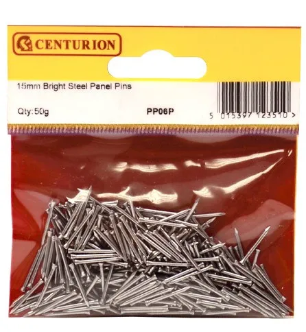 Centurion 15mm Steel Panel Pins