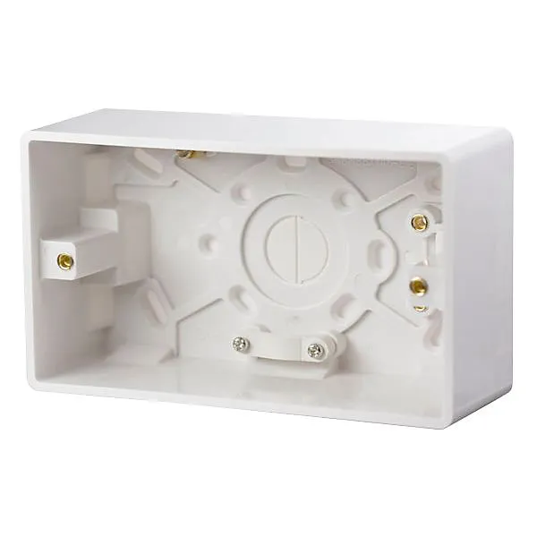 Click CMA086 Pattress 2 Gang 47mm White