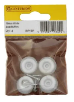 Centurion 19mm White Seat Buffers (4 Pack)